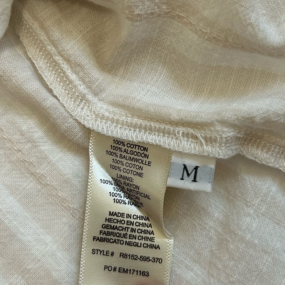 Anthropologie Cloth & Stone Tie-Back Tunic Dress | Size Medium - Picture 7 of 9